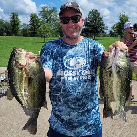 Pete Morrone took 3rd with a total weight of 9.04 lbs.